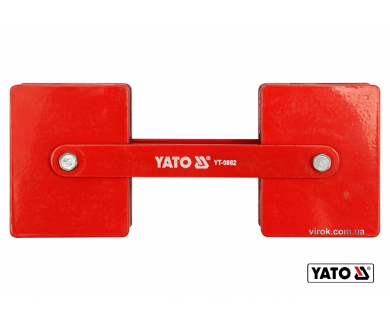 Фото 2 - Струбцина магнітна для зварювання YATO 85 x 65 x 22 мм 2 x 22.5 кг