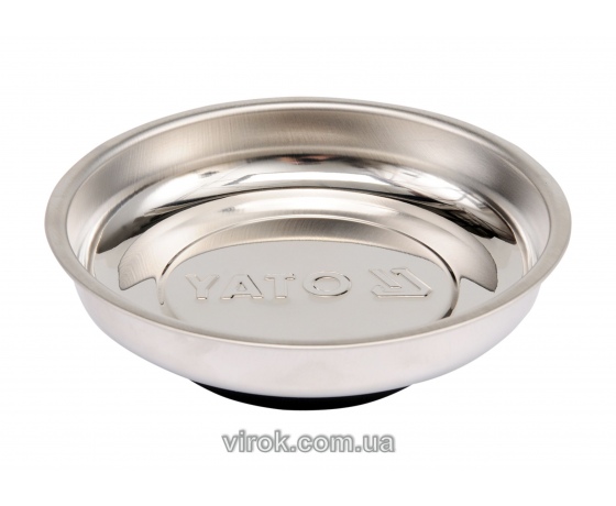 Фото 2 - Миска нержавіюча з магнітним дном YATO, Ø=110мм [12/48]
