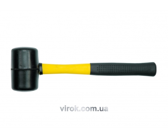 Фото 2 - Молоток гумовий VOREL з склопластиковою ручкою 50 мм 500 г