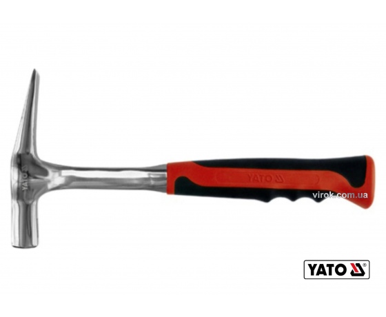 Фото 2 - Молоток муляра YATO з металевою ручкою 382 мм 600 г