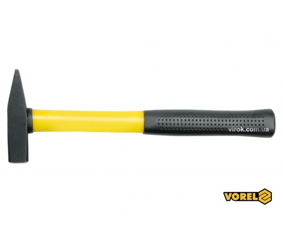 Фото 2 - Молоток слюсарний VOREL зі скловолоконною ручкою TUV/GS 300 г