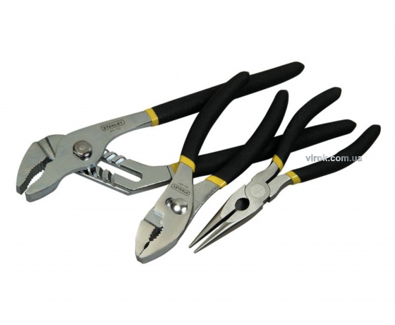 Фото 2 - Набір STANLEY: Плоскогубці, щипці, кліщі переставні 3 предмета