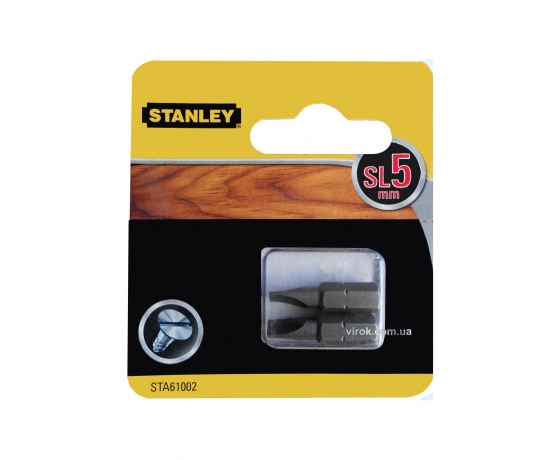 Фото 2 - Насадка викруткова STANLEY плоска SL5 х 25 мм 2 шт