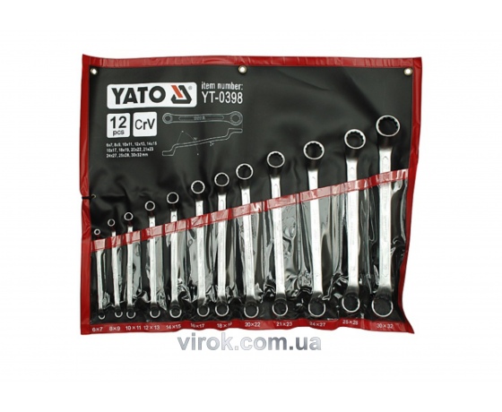 Фото 2 - Набір ключів накидних YATO М6-32 мм 12 шт