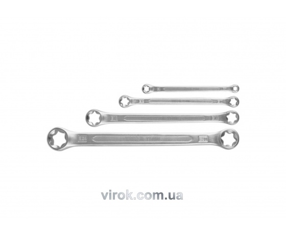 Фото 2 - Набір ключів накидних Torx YATO Е6-Е24 4 шт