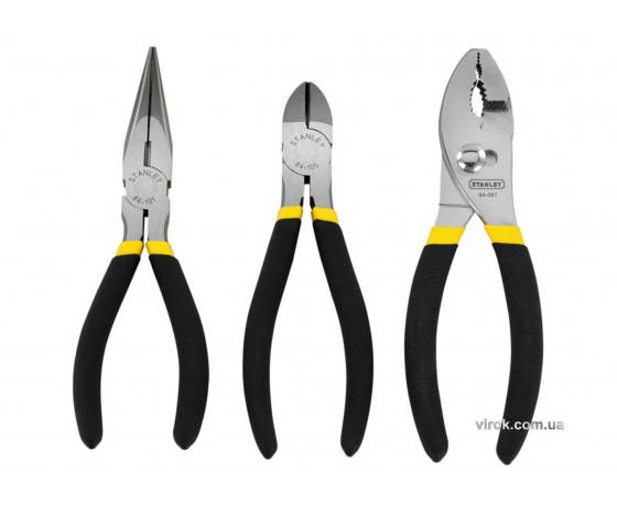Фото 2 - Набір STANLEY: плоскогубці і кусачки діагональні l=152 мм 3 предмета