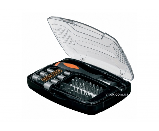 Фото 2 - Набір насадок викруткових Black+Decker з тримачем 40 шт