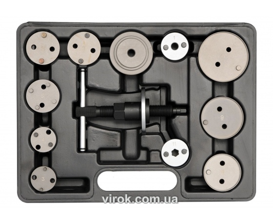 Фото 2 - Набір інструментів для розтискання гальмівних циліндрів YATO 12 шт