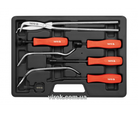 Фото 2 - Набір інструменту для заміни гальмівних колодок YATO 8 шт