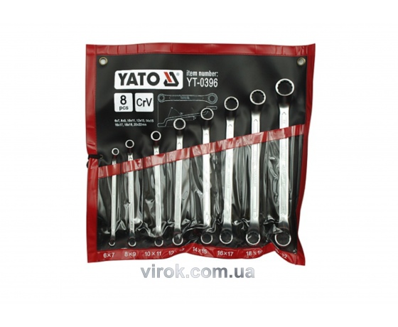 Фото 2 - Набір ключів накидних YATO М6-22 мм 8 шт
