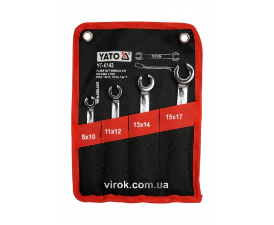 Фото 2 - Набір ключів розрізних YATO М8-17 мм 4 шт
