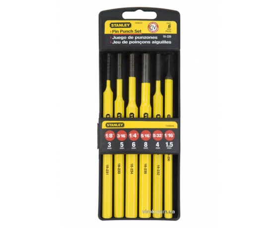 Фото 2 - Набір пробійників слюсарних STANLEY 6 шт