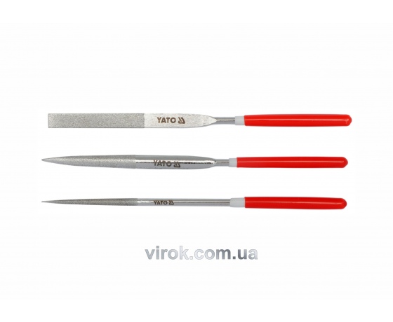 Фото 2 - Набір надфилів алмазних YATO 160/50 х 4 мм 3 шт