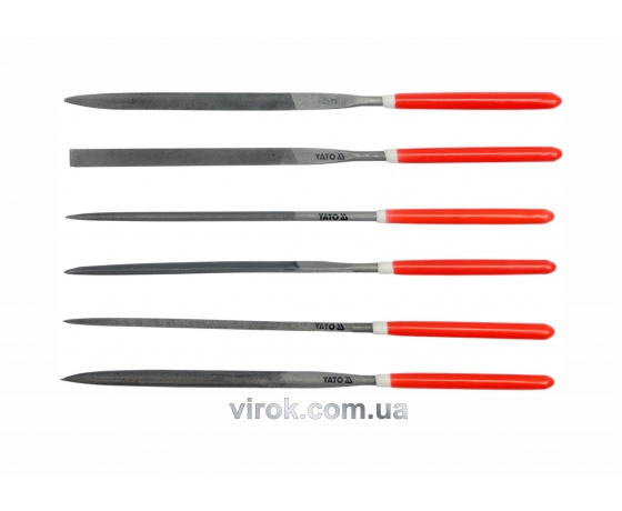 Фото 2 - Набір надфилів YATO 140/65 х 3 мм 6 шт