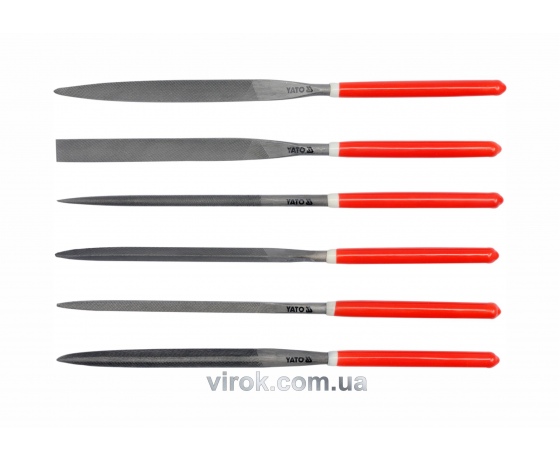 Фото 2 - Набір надфилів YATO 180/85 х 5 мм 6 шт