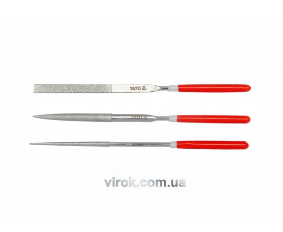 Фото 2 - Набір надфилів алмазних YATO 140/50 х 3 мм 3 шт