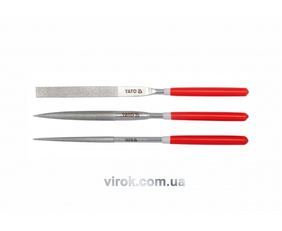 Фото 2 - Набір надфилів алмазних YATO 180/70 х 5 мм 3 шт