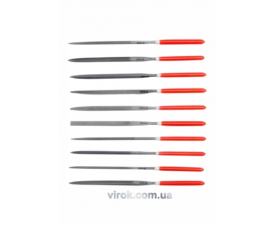 Фото 2 - Набір надфилів YATO 180/85 х 5 мм 10 шт