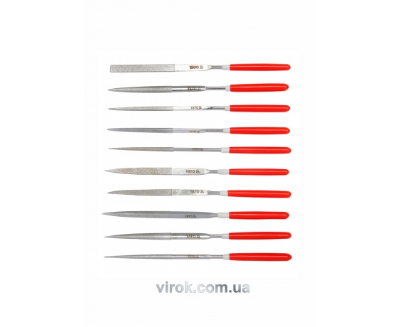 Фото 2 - Набір надфилів алмазних YATO 140/50 х 3 мм 10 шт