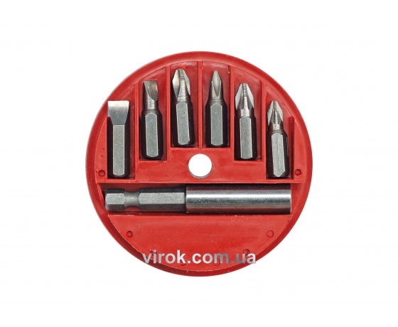 Фото 2 - Набір насадок викруткових VOREL з магнітним тримачем 7 шт