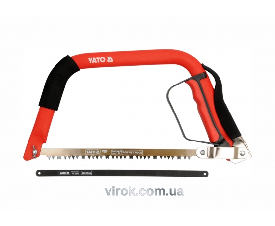 Фото 2 - Пила лучкова по дереву і металу YATO 300 мм