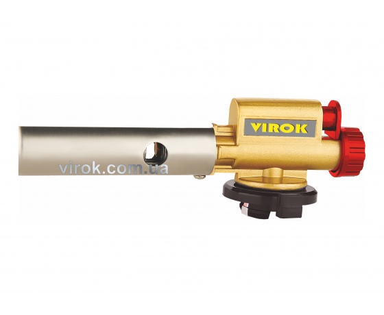 Фото 2 - Пальник газовий з п'єзозапалом і керамічним соплом 360° VIROK з різьбовим з'єднанням