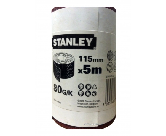 Фото 2 - Папір шліфувальний STANLEY 115 мм x 5 м P80