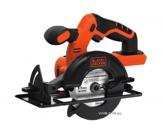 Фото 2 - Пила дискова акумуляторна Black+Decker Li-Ion 18 В 1.5 Агод диск 140 мм