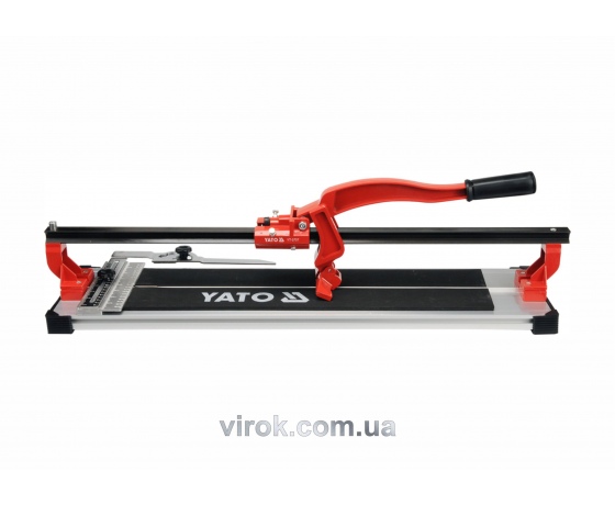 Фото 2 - Плиткоріз ручний YATO з ковзаючим повзунком і 1-ю направляючою 60 cм