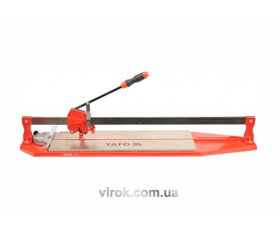 Фото 2 - Плиткоріз ручний YATO з ковзаючим повзунком і 1-ю направляючою 90 cм