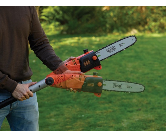 Фото 3 - Ланцюгова пила на штанзі мережева Black+Decker 800 Вт 25 см