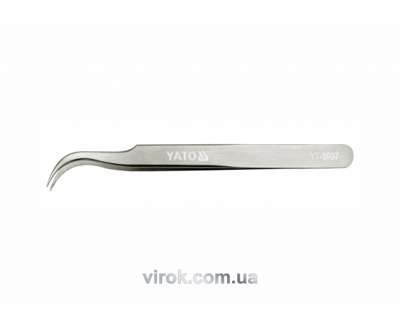 Фото 2 - Пінцет вигнутий YATO 115 мм