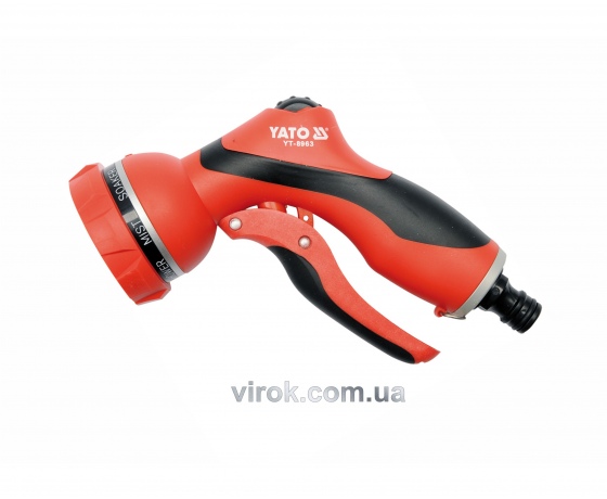 Фото 2 - Пістолет-розпилювач 7-режимний YATO 1/2