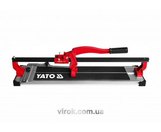 Фото 2 - Плиткоріз ручний YATO з ковзаючим повзунком і 1-ю направляючою 80 cм