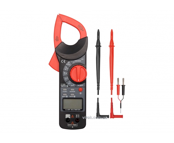 Фото 2 - Мультиметр-кліщі цифровий YATO + чохол