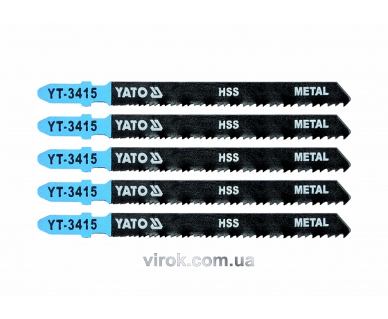 Фото 2 - Полотно для електролобзика (метал) YATO HSS 24-10TPI 100 мм 5 шт