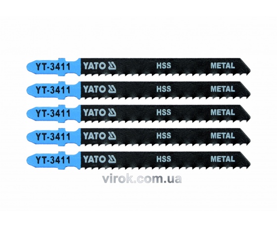 Фото 2 - Полотно для електролобзика (метал) YATO HSS 8TPI 100 мм 5 шт