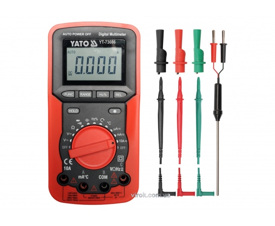Фото 2 - Мультиметр цифровий YATO + чохол