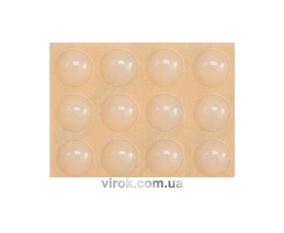 Фото 2 - Прокладка силіконова самоклеюча під меблі VOREL, 13мм, набір 12шт [32/576]