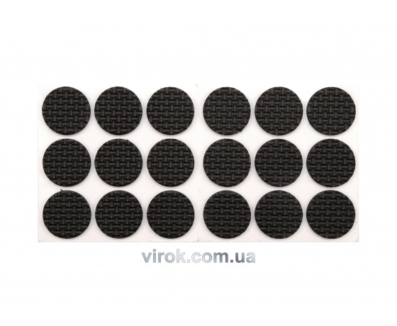 Фото 2 - Протектор самоклеючий VOREL 25мм, набір 18шт чорні [24/432]