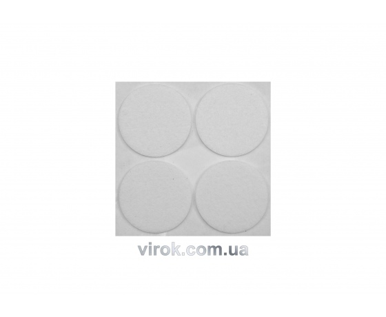 Фото 2 - Протектор самоклеючий антиковзкий VOREL, 40мм, набір 4шт. (білі) [60/720]