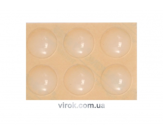 Фото 2 - Прокладка силіконова VOREL самоклеюча під меблі. 19 мм. Набір 6шт [32/576]