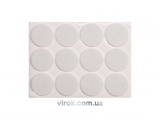 Фото 2 - Протектор самоклеючий антиковзкий VOREL, 28мм набір 12шт. (білі) [60/720]