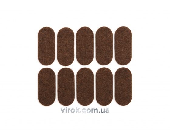 Фото 2 - Протектор самоклеючий повстяний VOREL, 20х45мм, набір 10шт.[60/720]