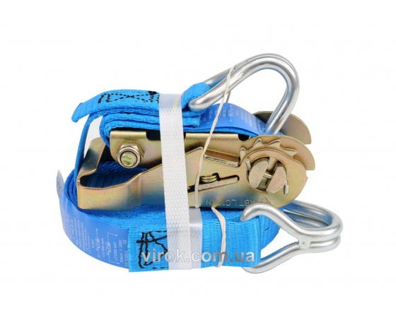 Фото 2 - Ремінь для кріплення багажу з тріщаткою VOREL 500/1000 daN 5 м х 25 мм