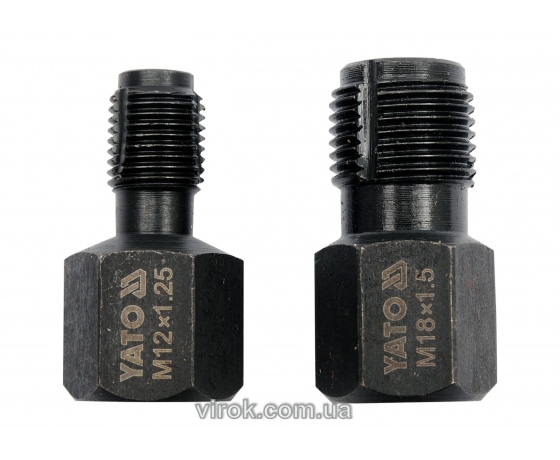 Фото 2 - Набір для ремонту різьби лямбда-зонду YATO M12 x 1.25/M18 x 1.5 2 шт