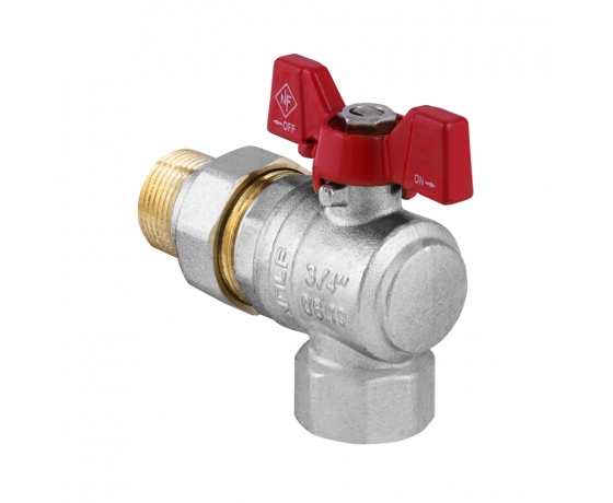 Фото 2 - Кран шаровый с американкой угловой 3/4