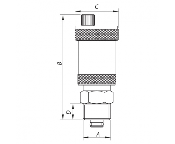 Фото 4 - Воздухоотводчик автоматический прямой с обратным клапаном 1/2” KOER KR.1254 (KR2667)