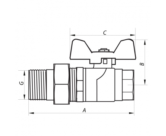 Фото 3 - Кран шаровый с американкой 1