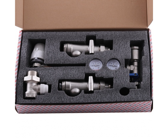 Фото 3 - Смесительный узел для коллект. с левым. подкл. KOER KR.1022L1 - 1” (без насоса) (прямой) (KR2912)